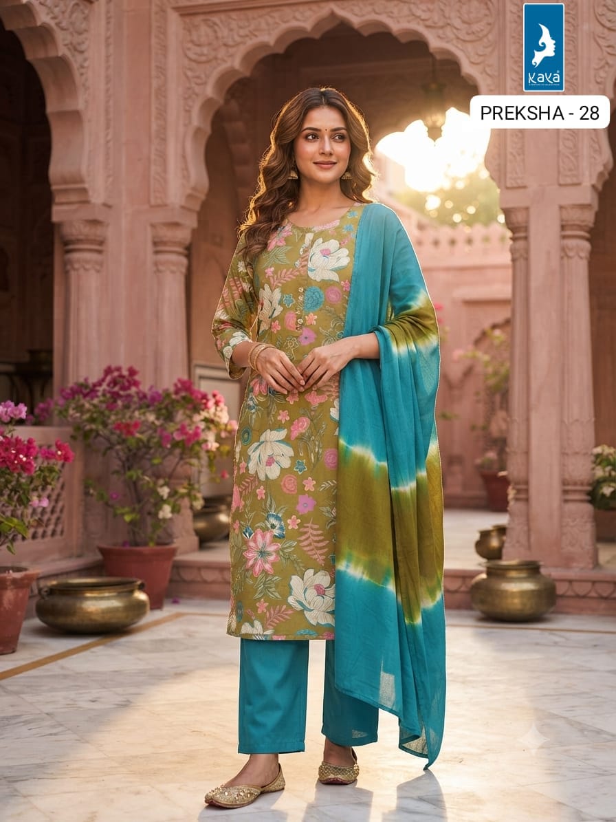 Kaya Kurti Preksha Printed Salwar Kameez Size Set collection 1