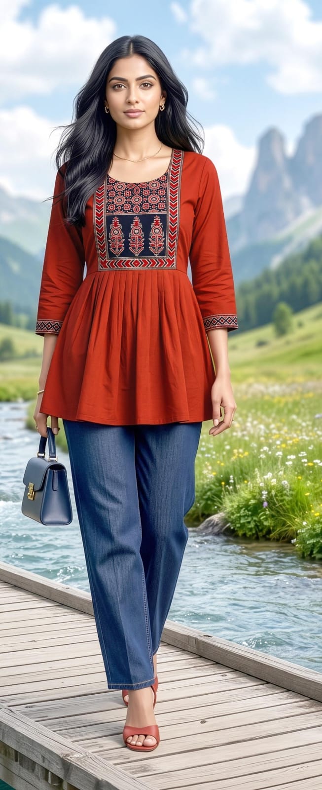 Aarvee Creation Ghera Ladies Tops Size Set collection 4