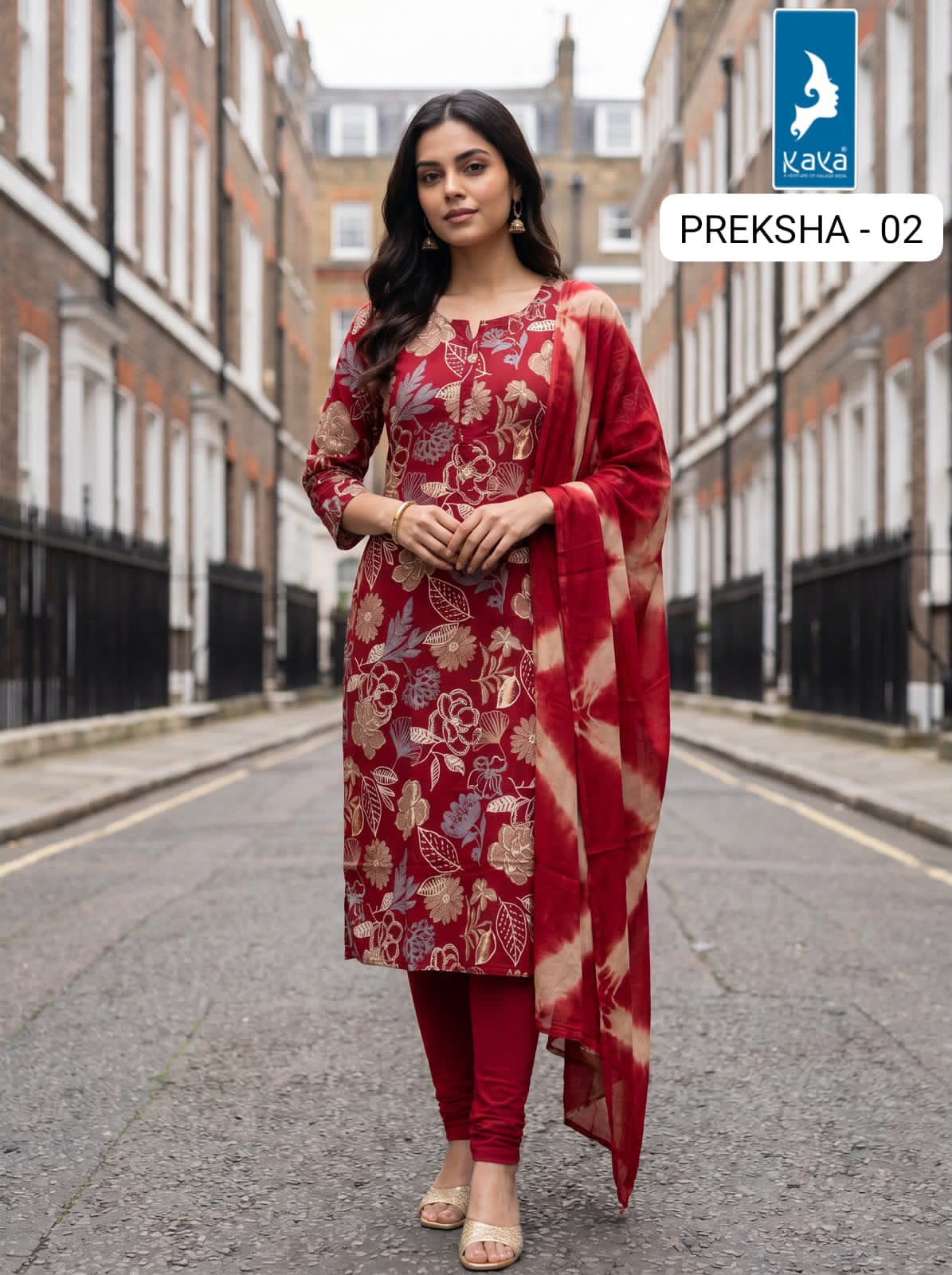 Kaya Kurti Preksha Printed Salwar Kameez Size Set collection 20