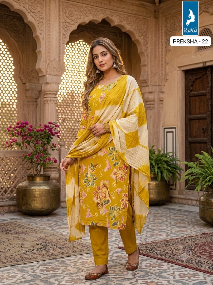 Kaya Kurti Preksha Printed Salwar Kameez Size Set collection 16