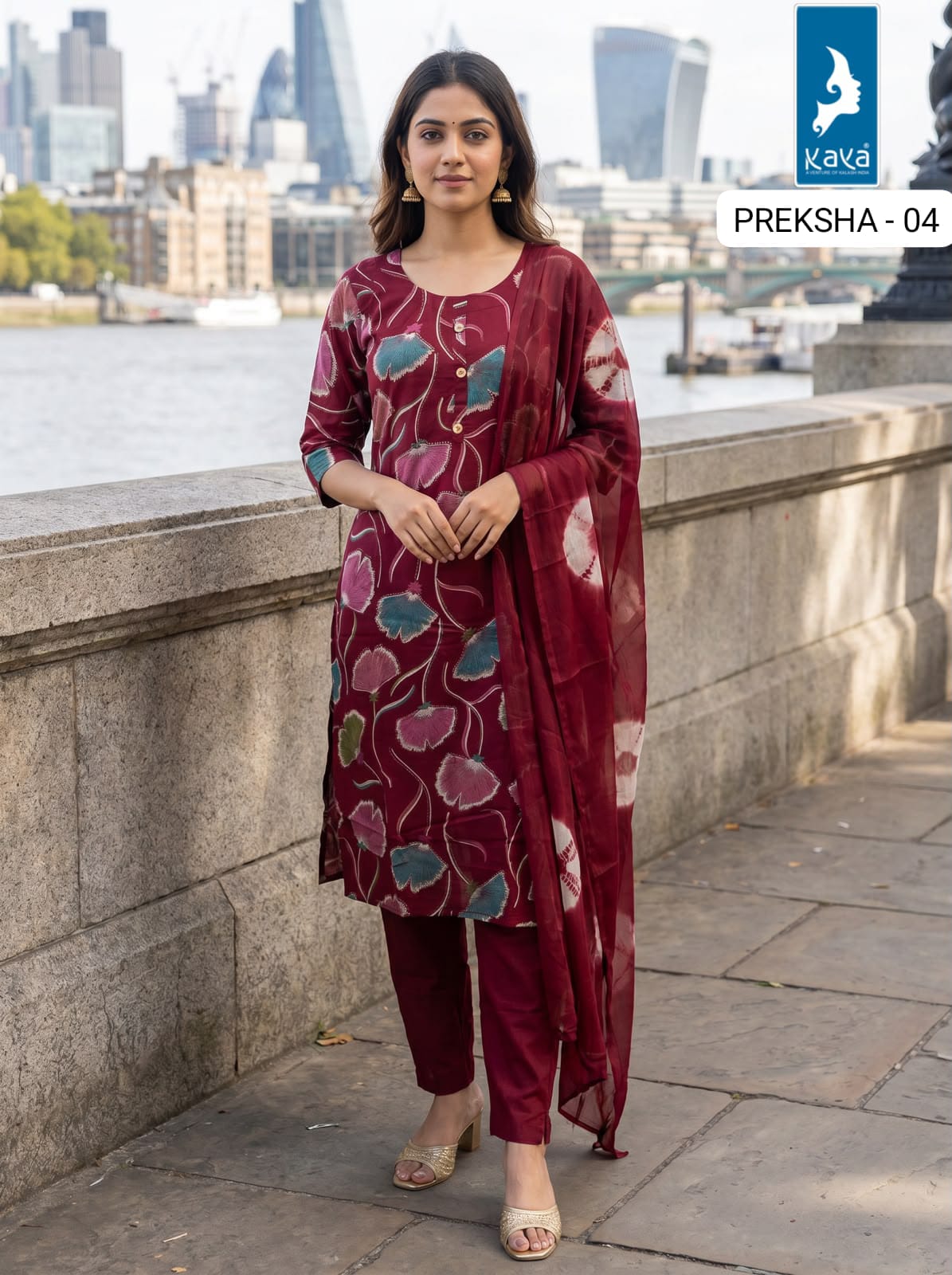 Kaya Kurti Preksha Printed Salwar Kameez Size Set collection 17