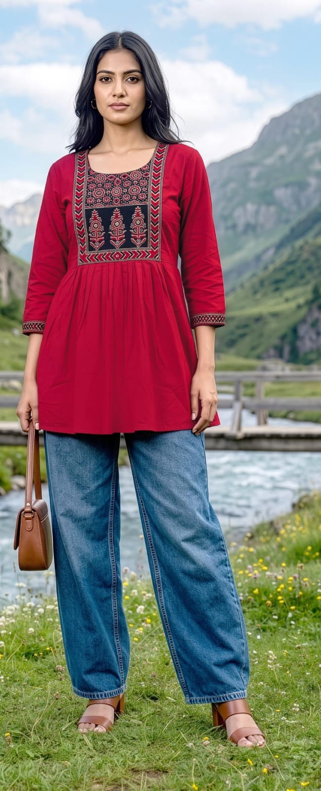 Aarvee Creation Ghera Ladies Tops Size Set collection 5