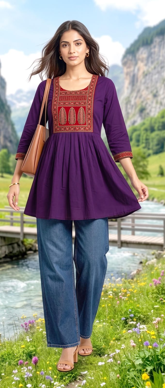 Aarvee Creation Ghera Ladies Tops Size Set collection 6