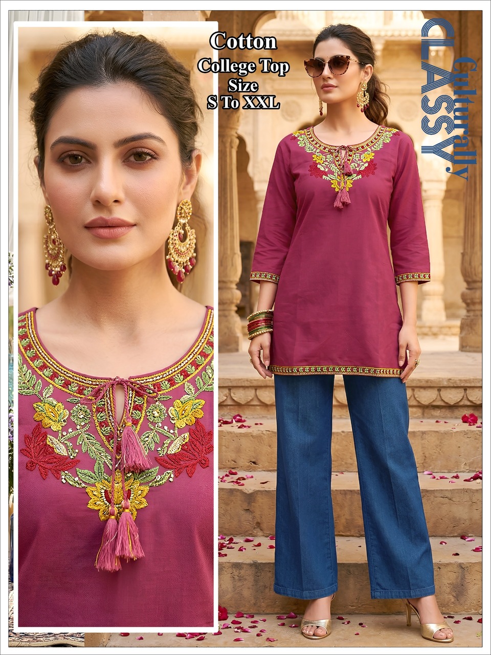 Aarvee Creation kashmiri Ladies Tops Size Set collection 11
