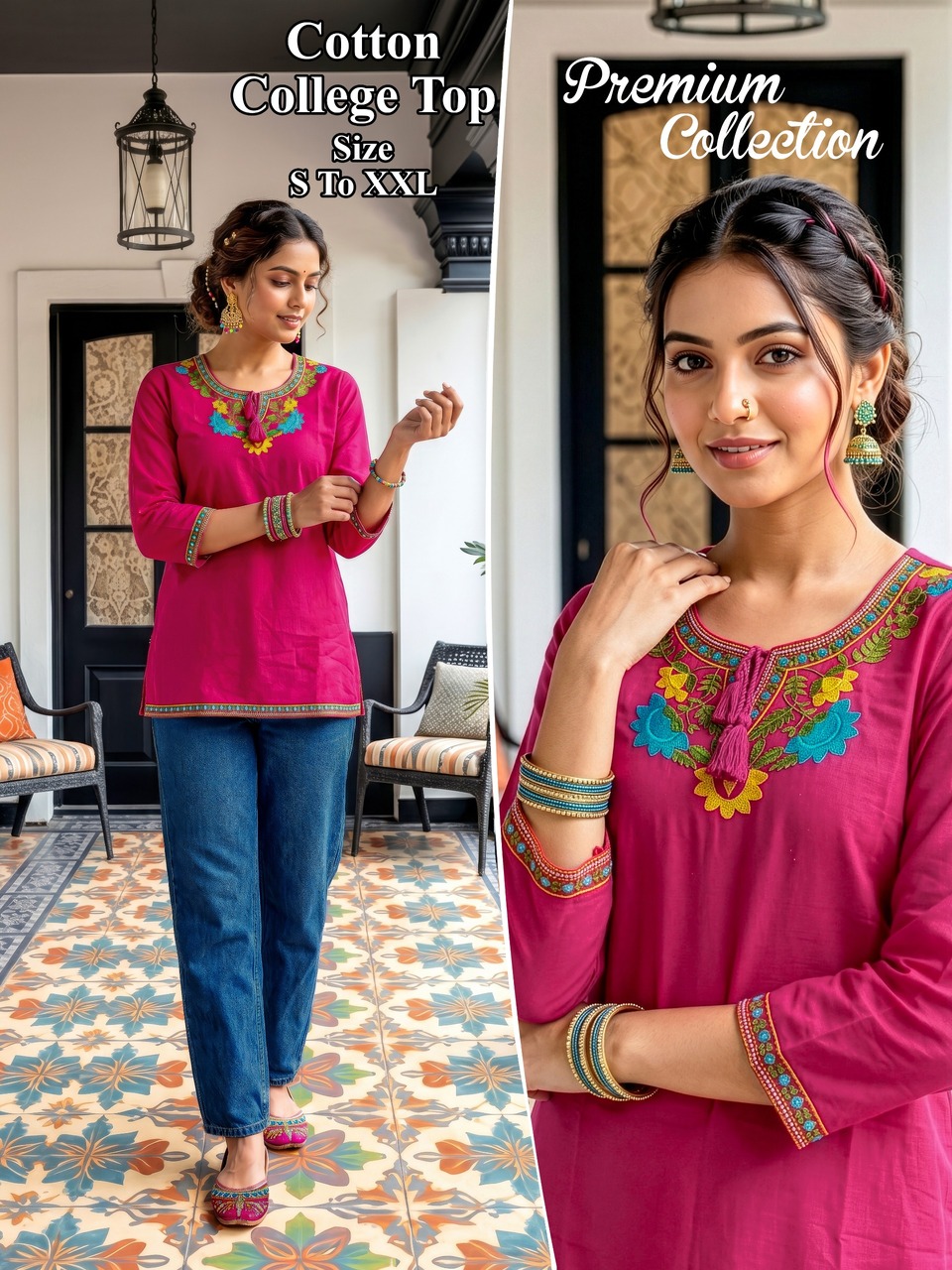 Aarvee Creation kashmiri Ladies Tops Size Set collection 10