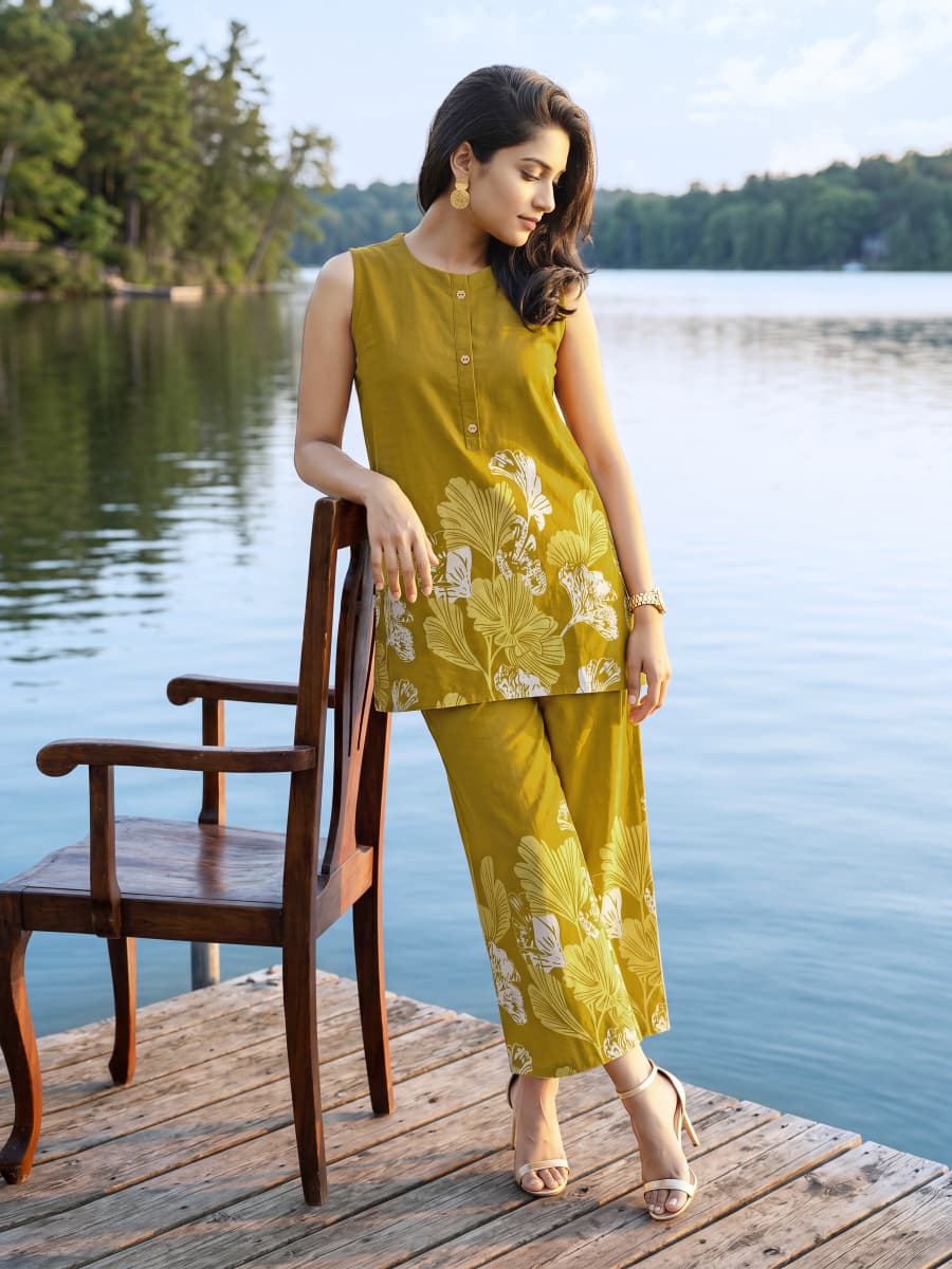 Tips And Tops Festive Beauty 2 Kurti Palazzo Set Catalog collection 4