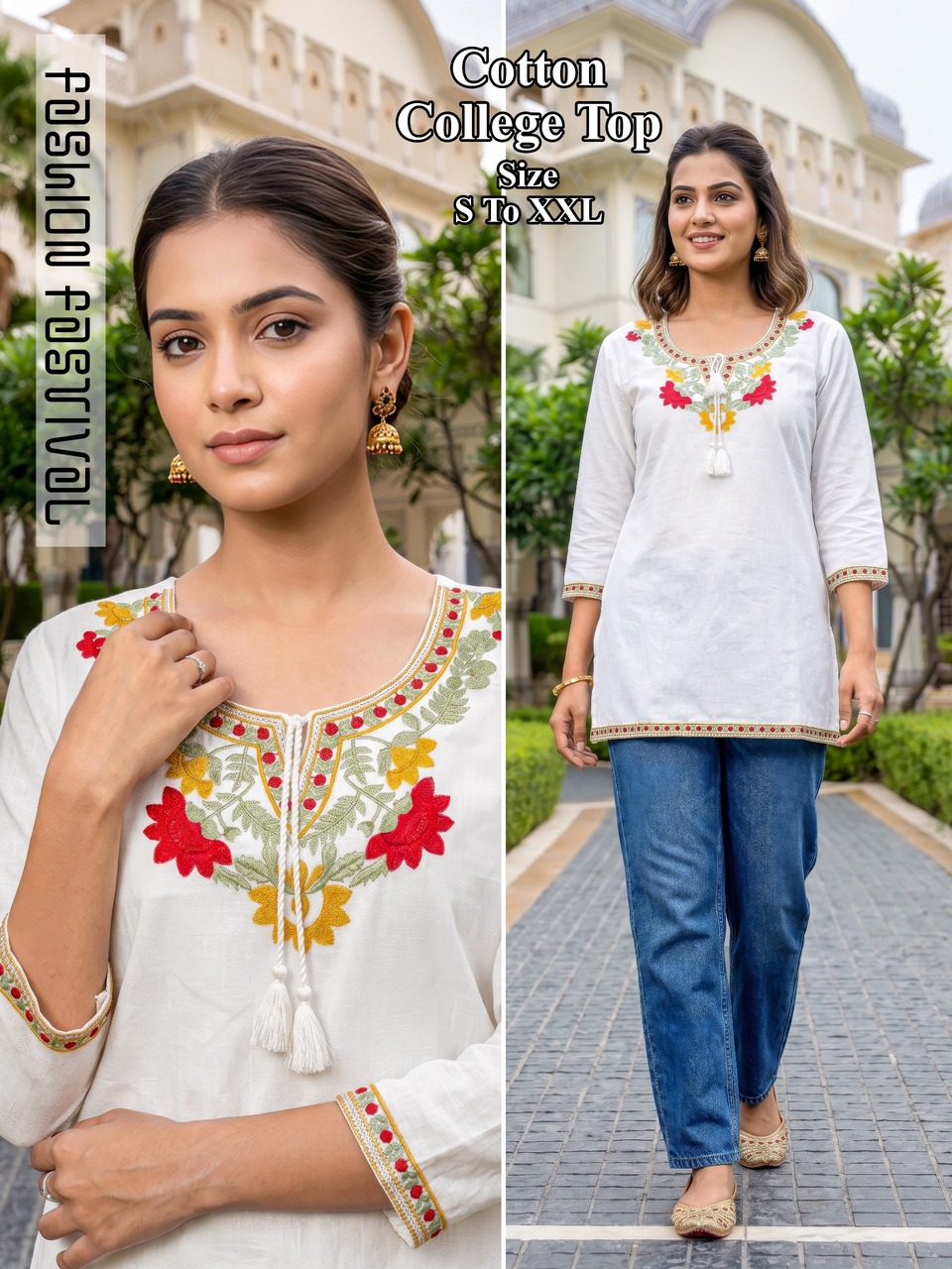 Aarvee Creation kashmiri Ladies Tops Size Set collection 5