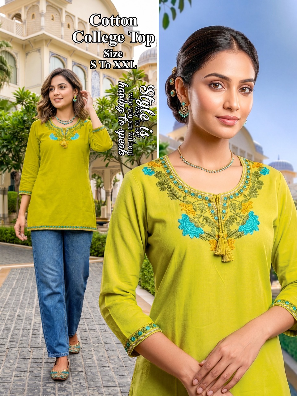 Aarvee Creation kashmiri Ladies Tops Size Set collection 9