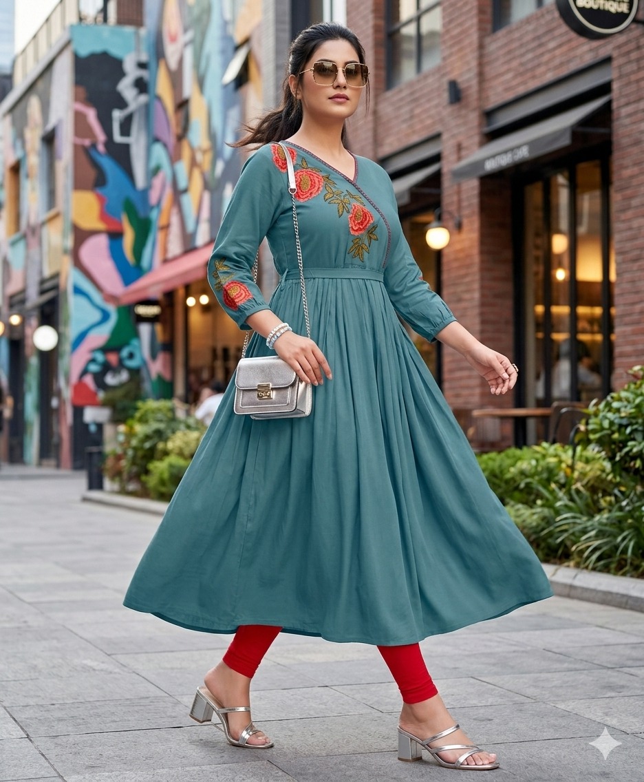 Aarvee Creation Nora Rayon Kurti Catalog collection 4