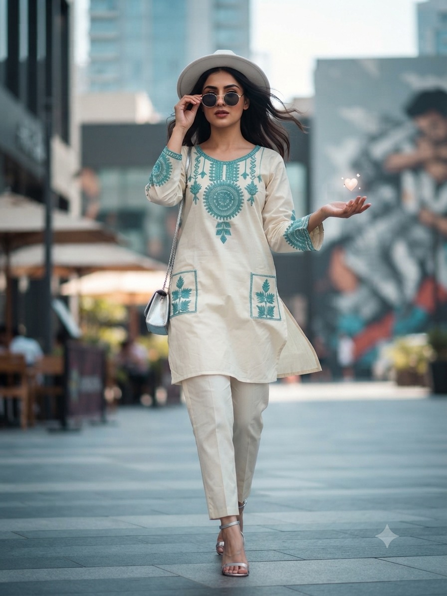 Aarvee Creation Khadi Co Ord Set Size Set collection 2