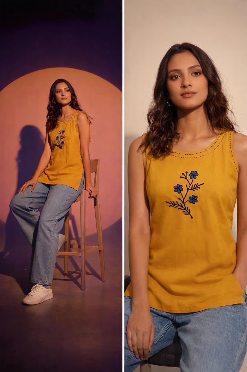 Aarvee Creation Appliquue Ladies Tops Size Set collection 7