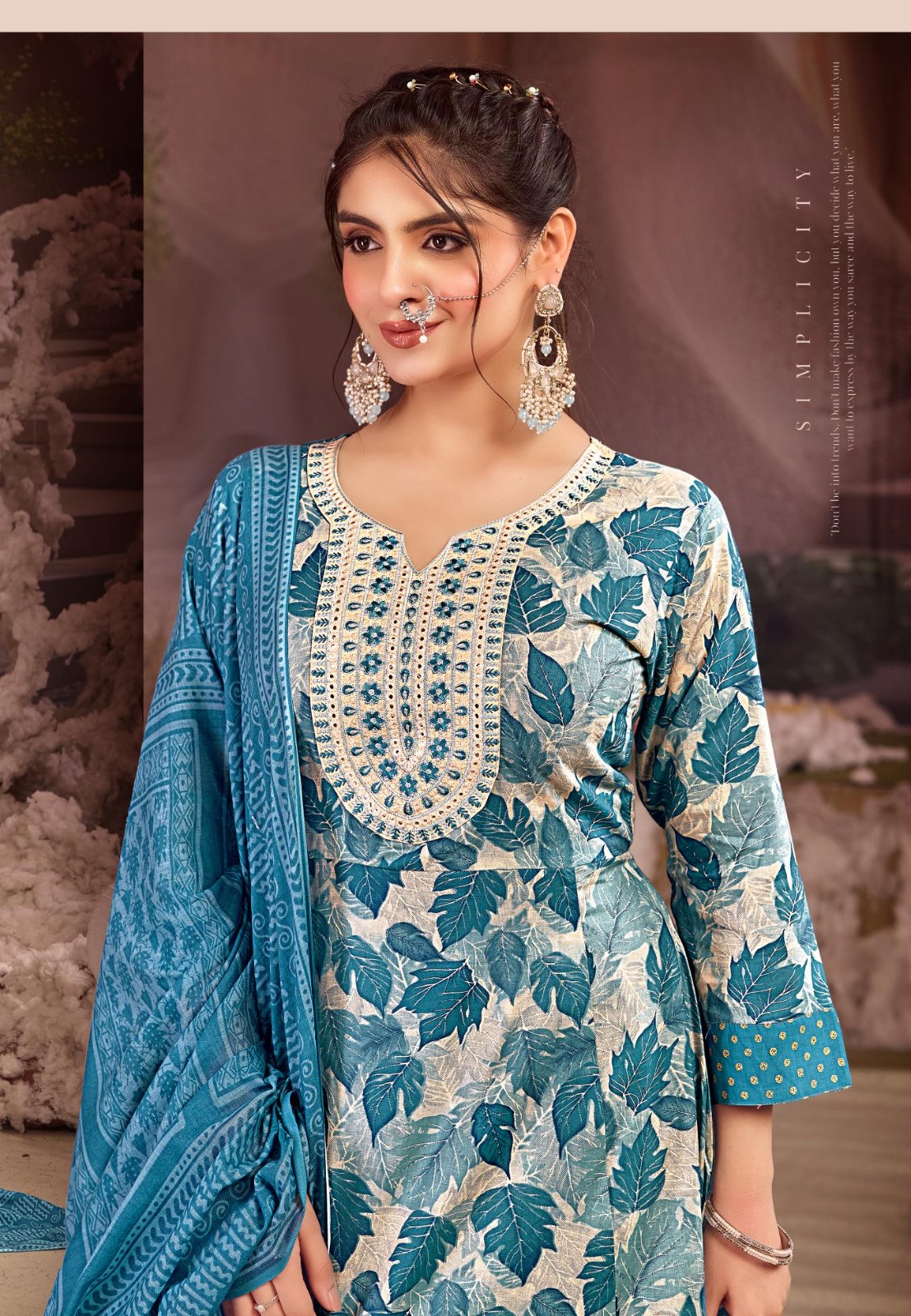 Rangmaya Cotton Velvet Printed Salwar Kameez Catalog collection 11