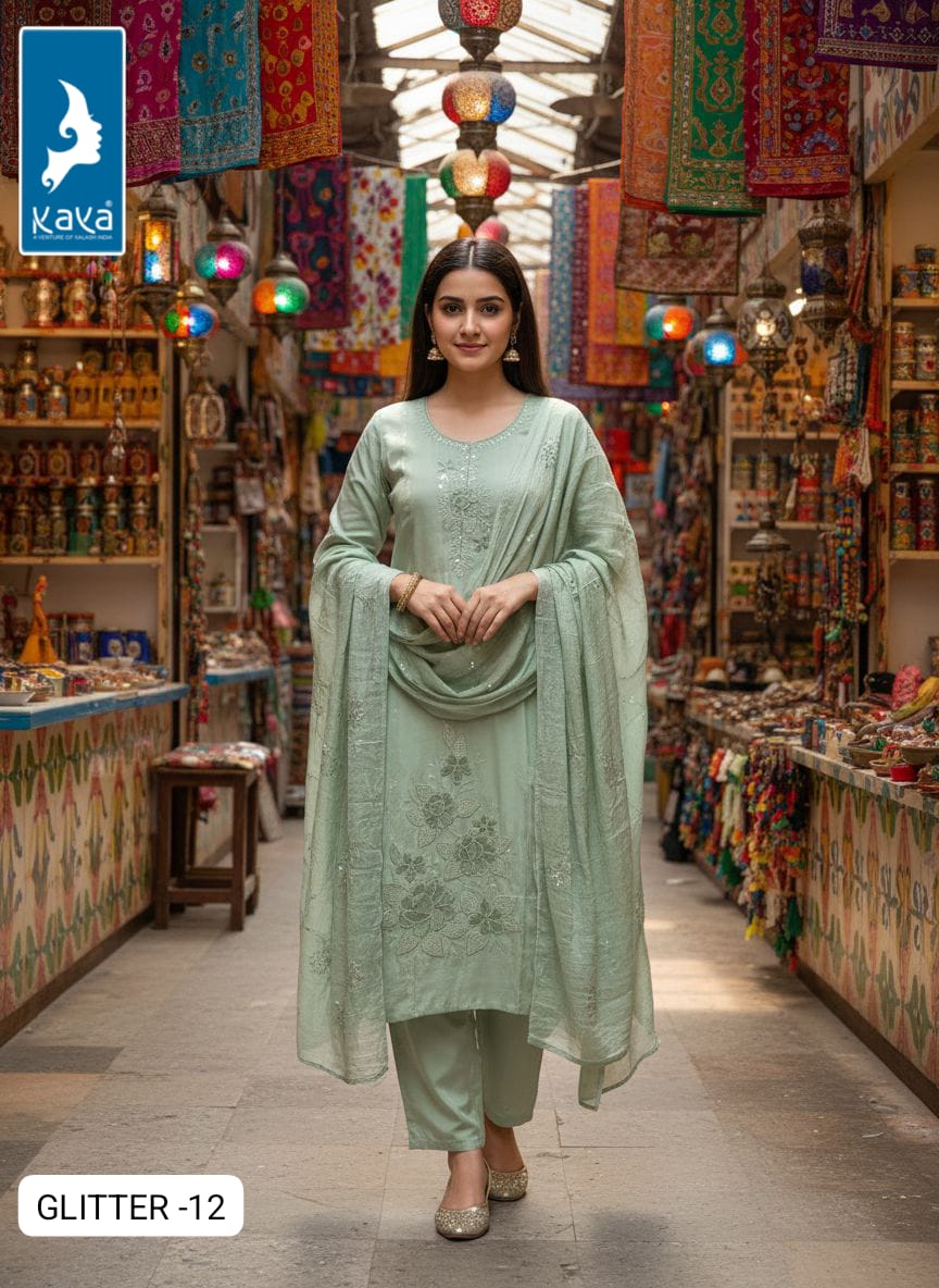Kaya Kurti Glitter Readymade Dress  Catalog collection 10