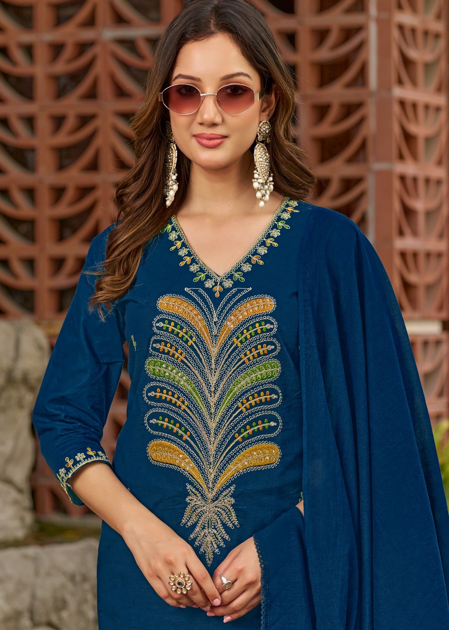 Pirohi Tanya Embroidery Salwar Kameez Size Set collection 3