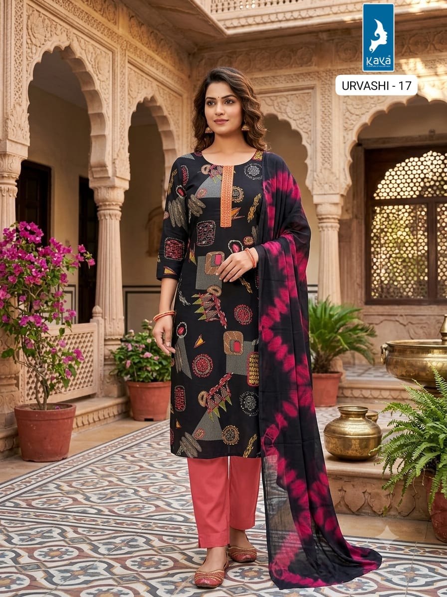 Kaya Trends Urvashi Readymade Dress Size Set collection 9