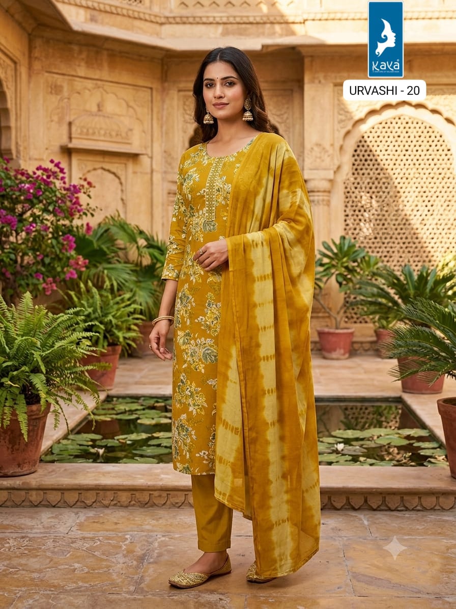 Kaya Trends Urvashi Readymade Dress Size Set collection 5