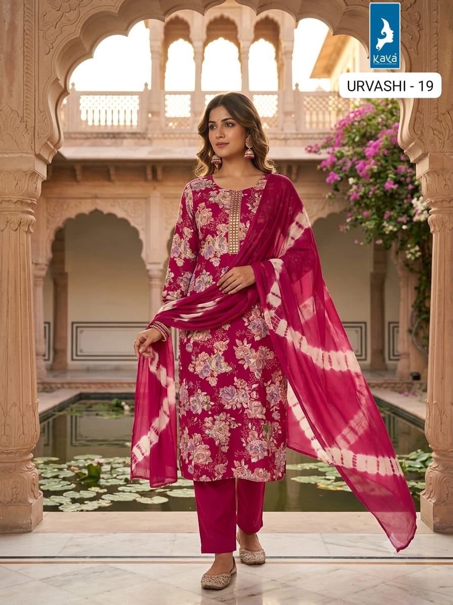 Kaya Trends Urvashi Readymade Dress Size Set collection 7