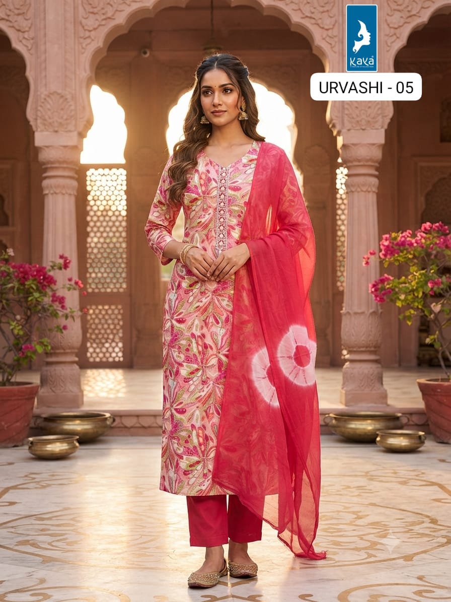 Kaya Trends Urvashi Readymade Dress Size Set collection 18