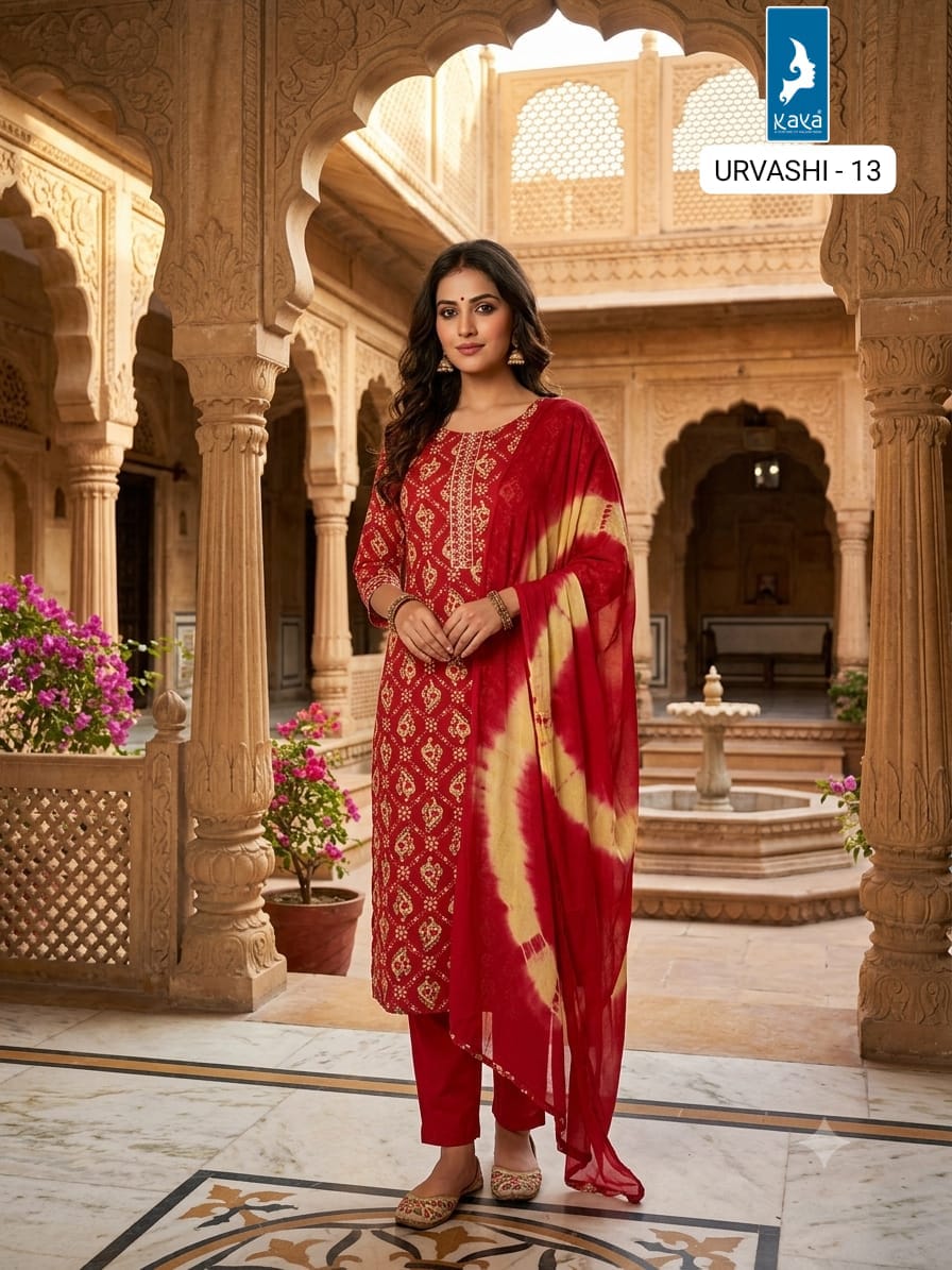 Kaya Trends Urvashi Readymade Dress Size Set collection 13