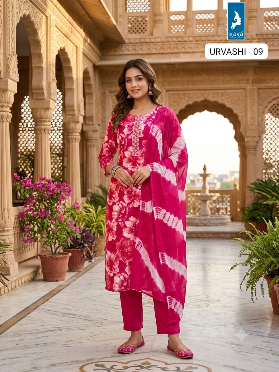 Kaya Trends Urvashi Readymade Dress Size Set collection 17