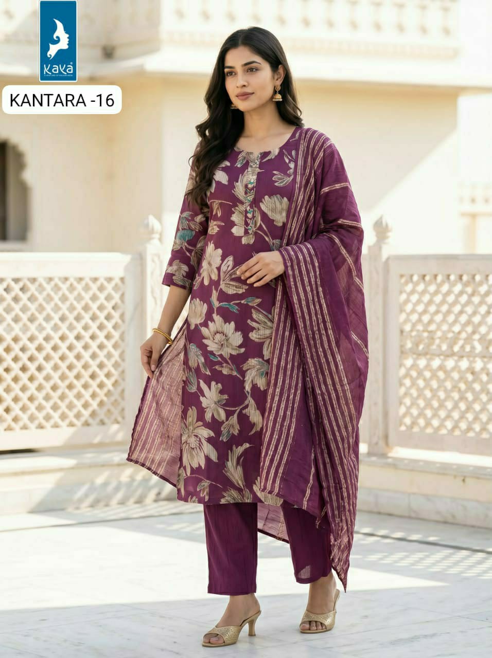 Kaya Kurti Kantara Printed Salwar Kameez Size Set collection 12