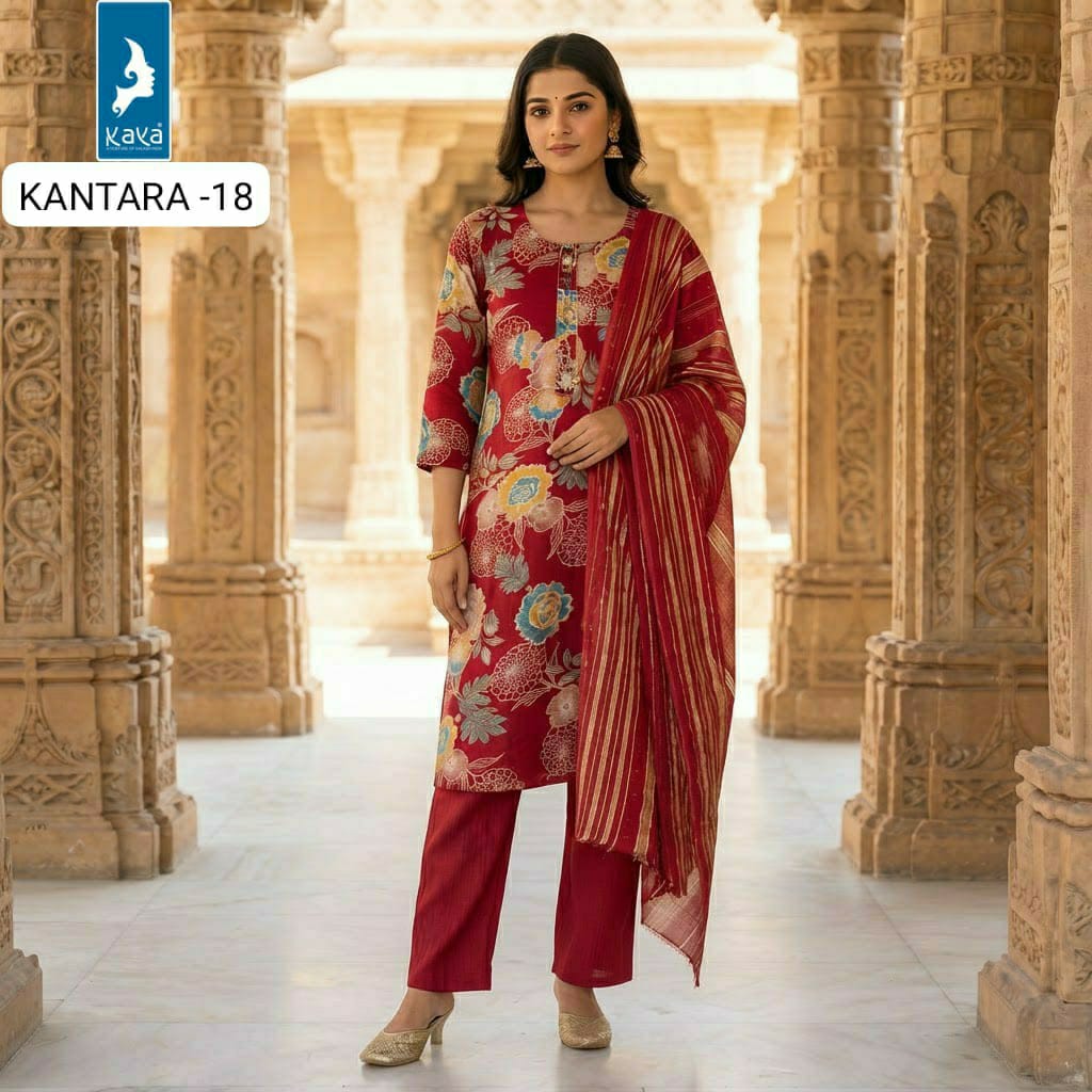 Kaya Kurti Kantara Printed Salwar Kameez Size Set collection 2