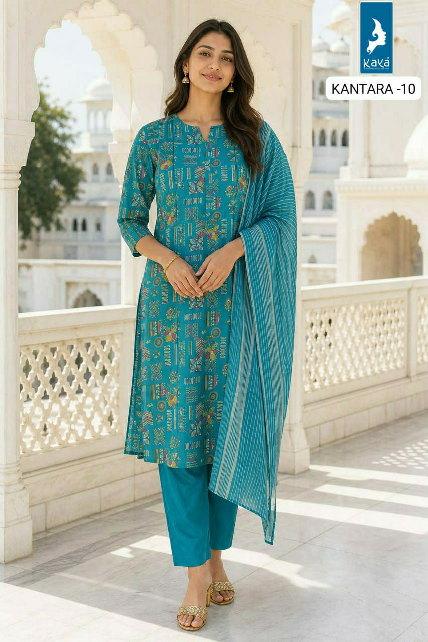Kaya Kurti Kantara Printed Salwar Kameez Size Set collection 1