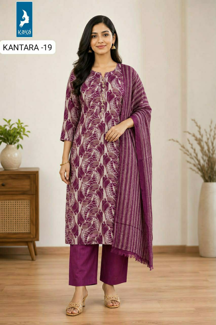 Kaya Kurti Kantara Printed Salwar Kameez Size Set collection 4