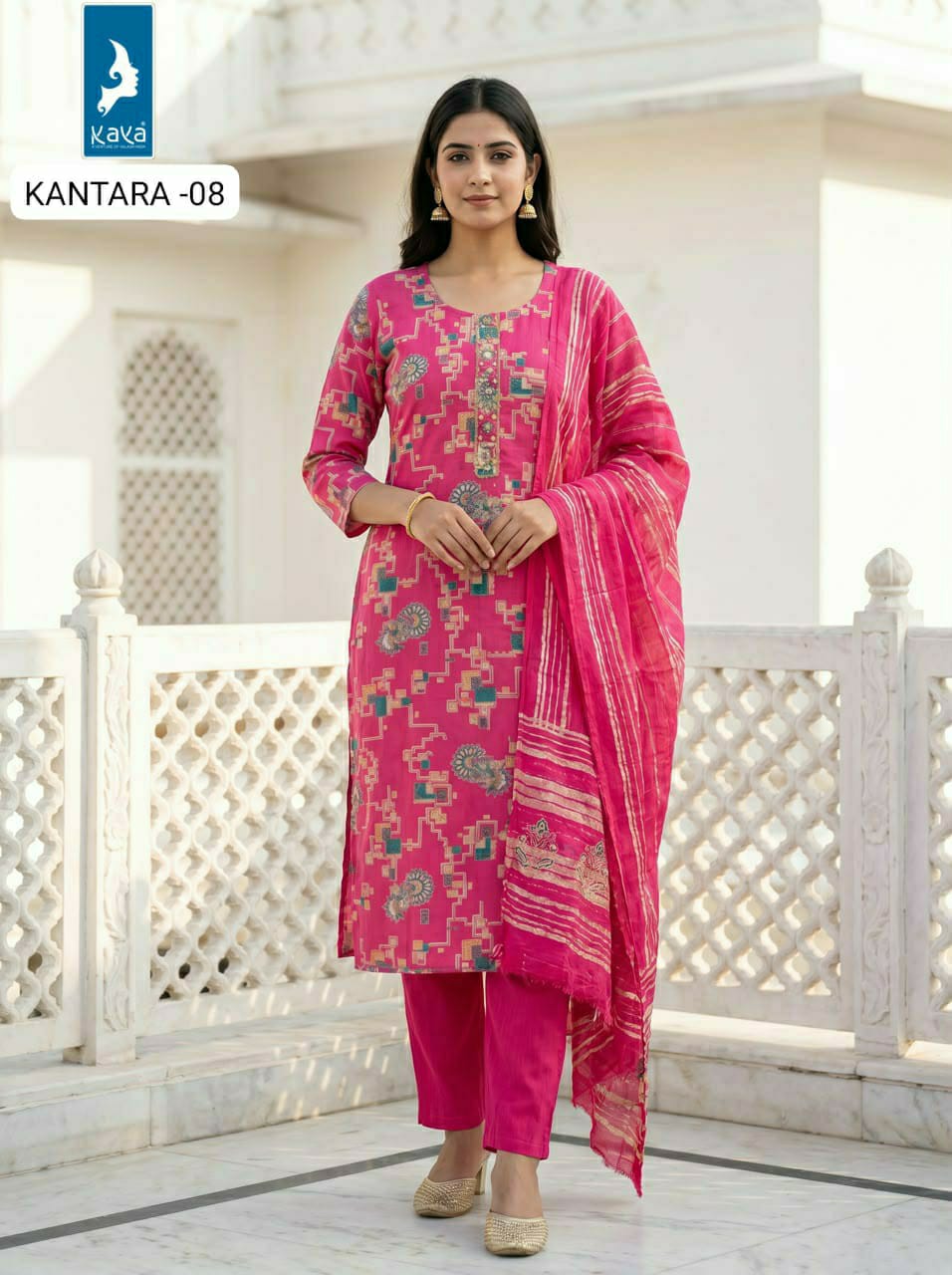Kaya Kurti Kantara Printed Salwar Kameez Size Set collection 15