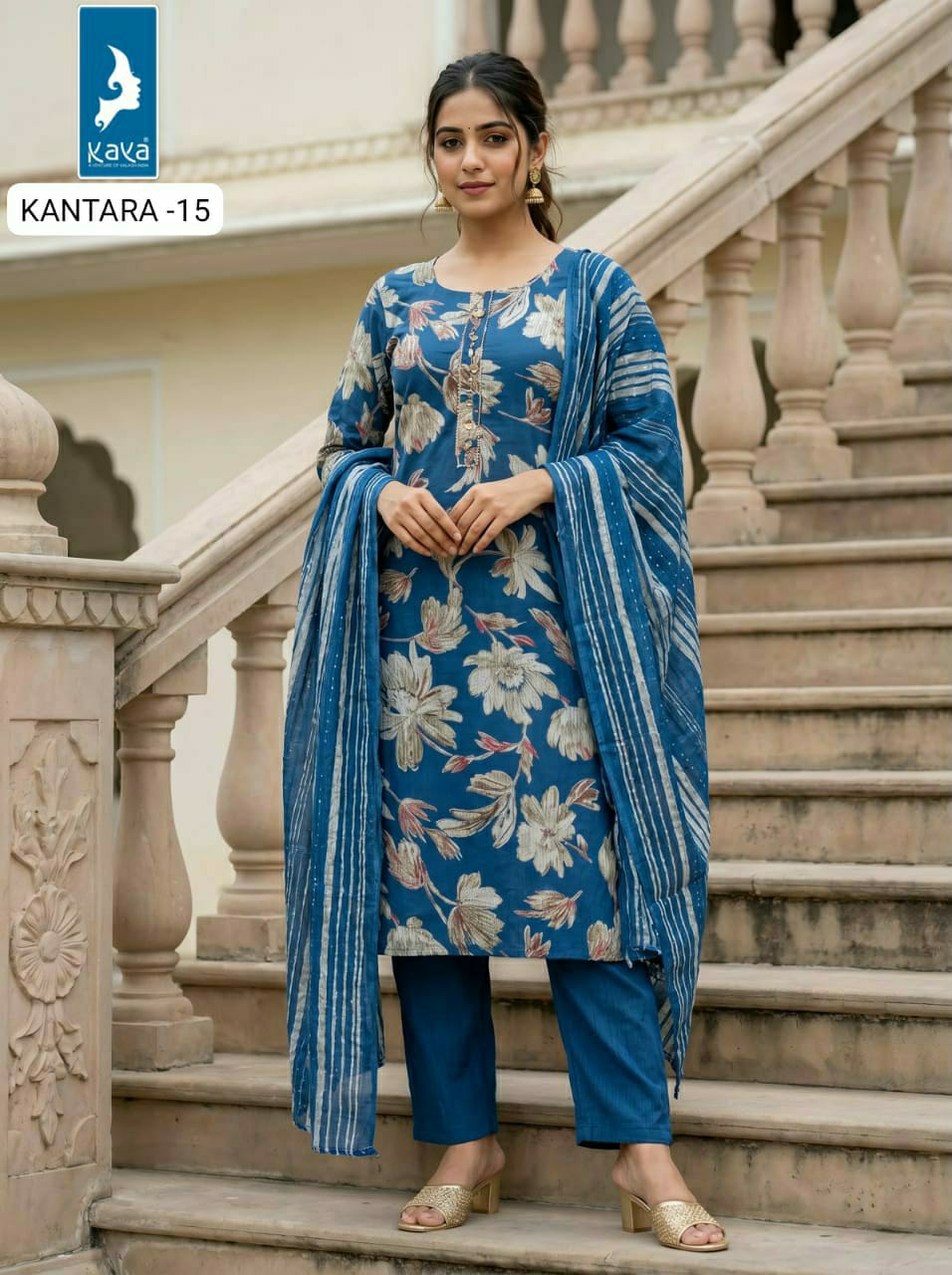 Kaya Kurti Kantara Printed Salwar Kameez Size Set collection 14