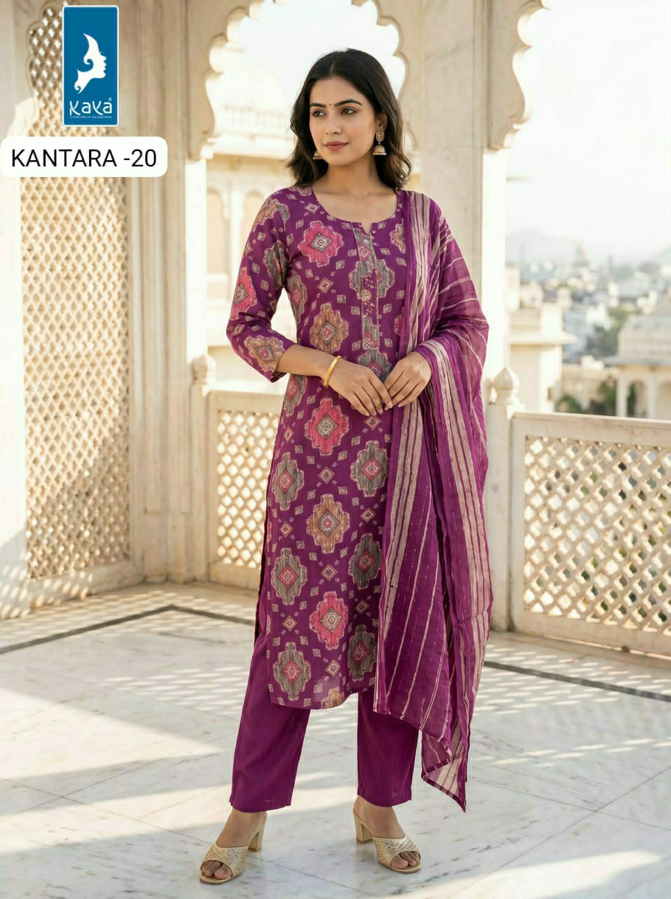 Kaya Kurti Kantara Printed Salwar Kameez Size Set collection 19