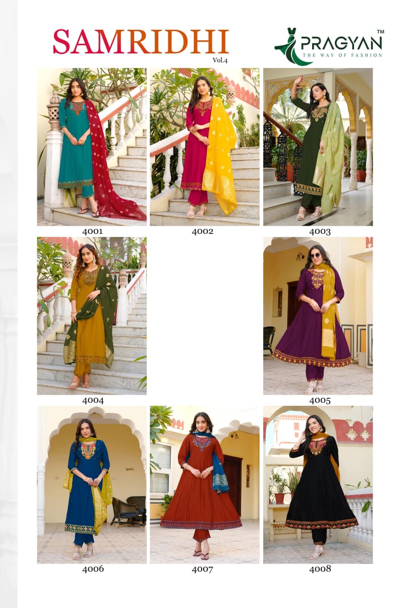 Pragyan Samriddhi Vol 4 Anarkali Suits Catalog collection 8