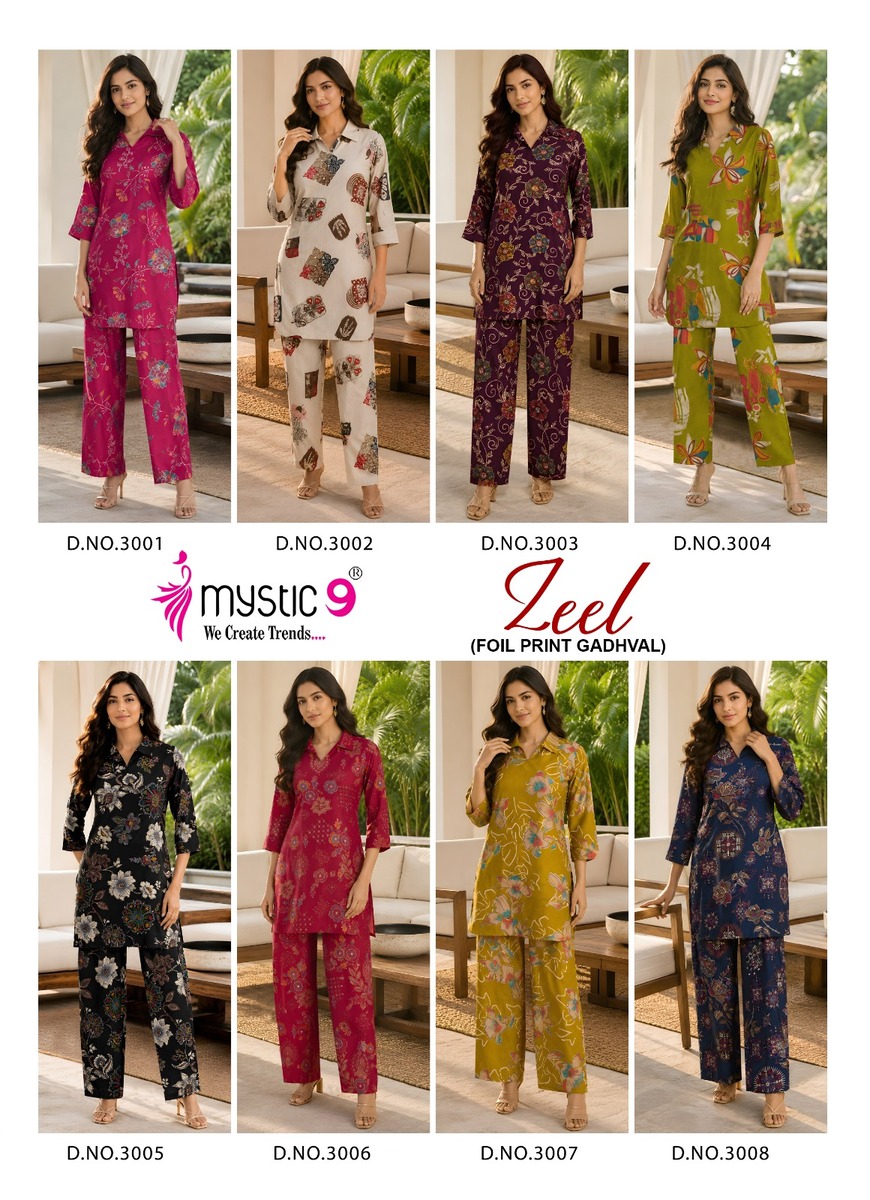 Mystic 9 Zeel Vol 3 Co Ord Set Catalog collection 13