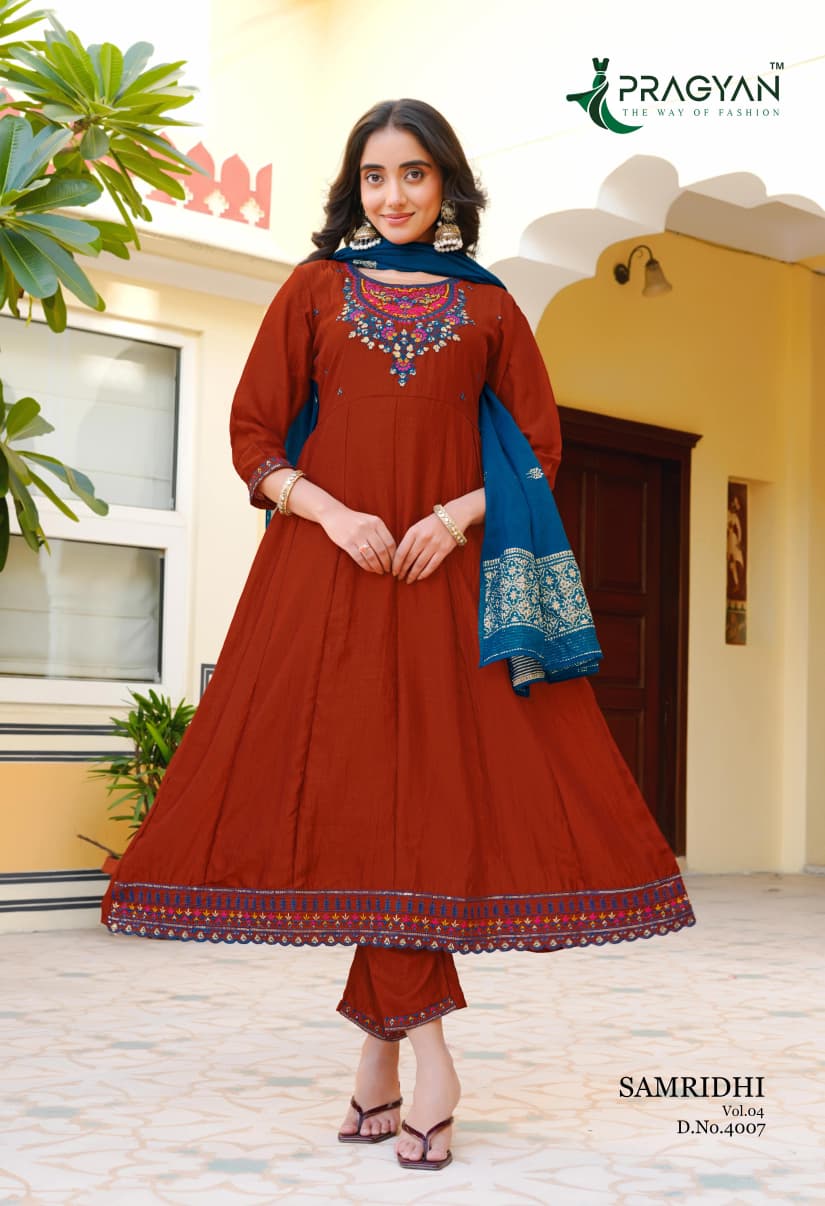 Pragyan Samriddhi Vol 4 Anarkali Suits Catalog collection 19