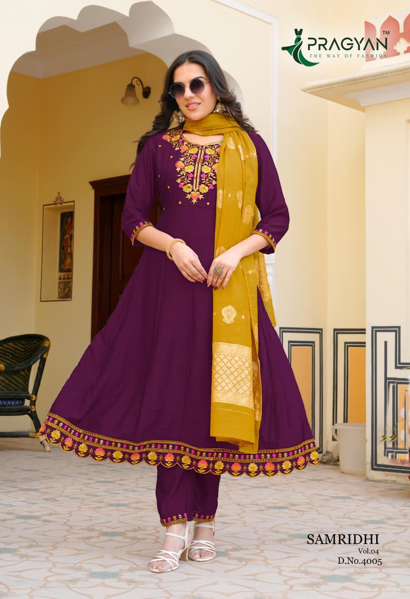 Pragyan Samriddhi Vol 4 Anarkali Suits Catalog collection 9
