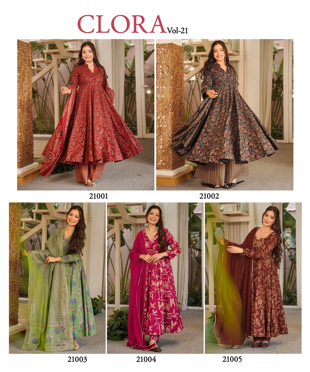 Clora Vol 21 Printed Salwar Kameez Catalog collection 16