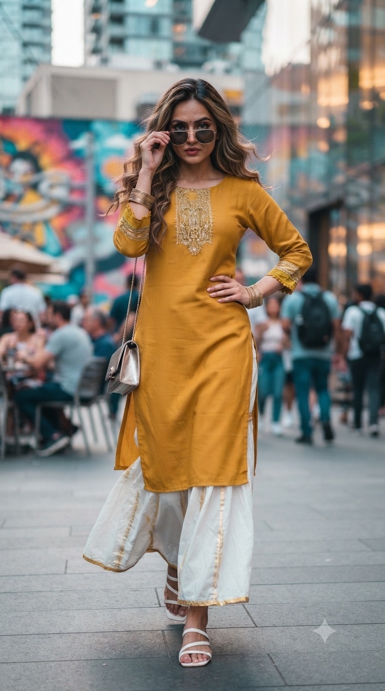 Aarvee Creation Minari Kurtis With Bottom Size Set collection 1