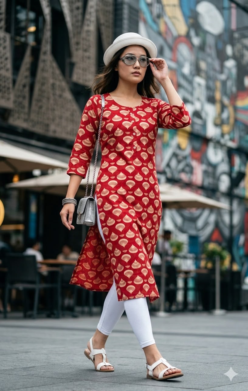 Aarvee Creation Daily Printed Kurti Size Set collection 19