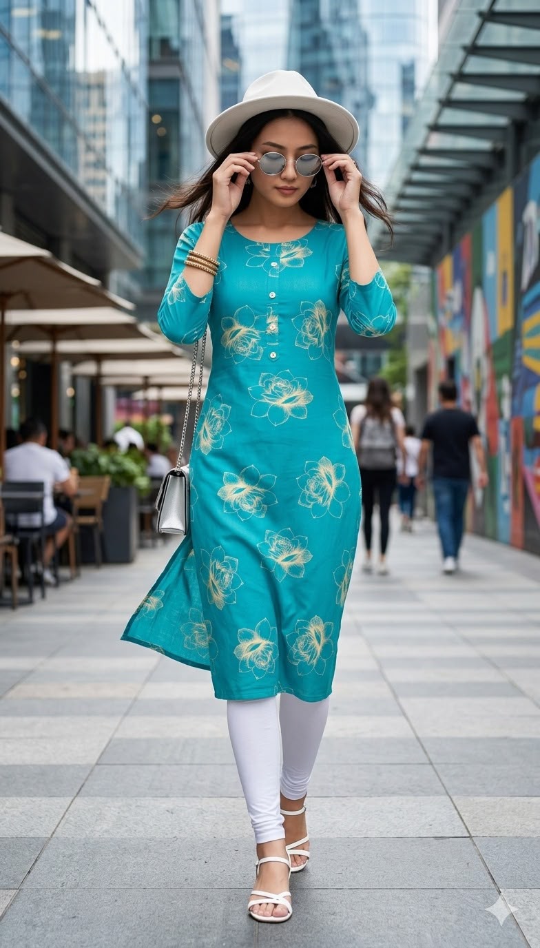 Aarvee Creation Daily Printed Kurti Size Set collection 14