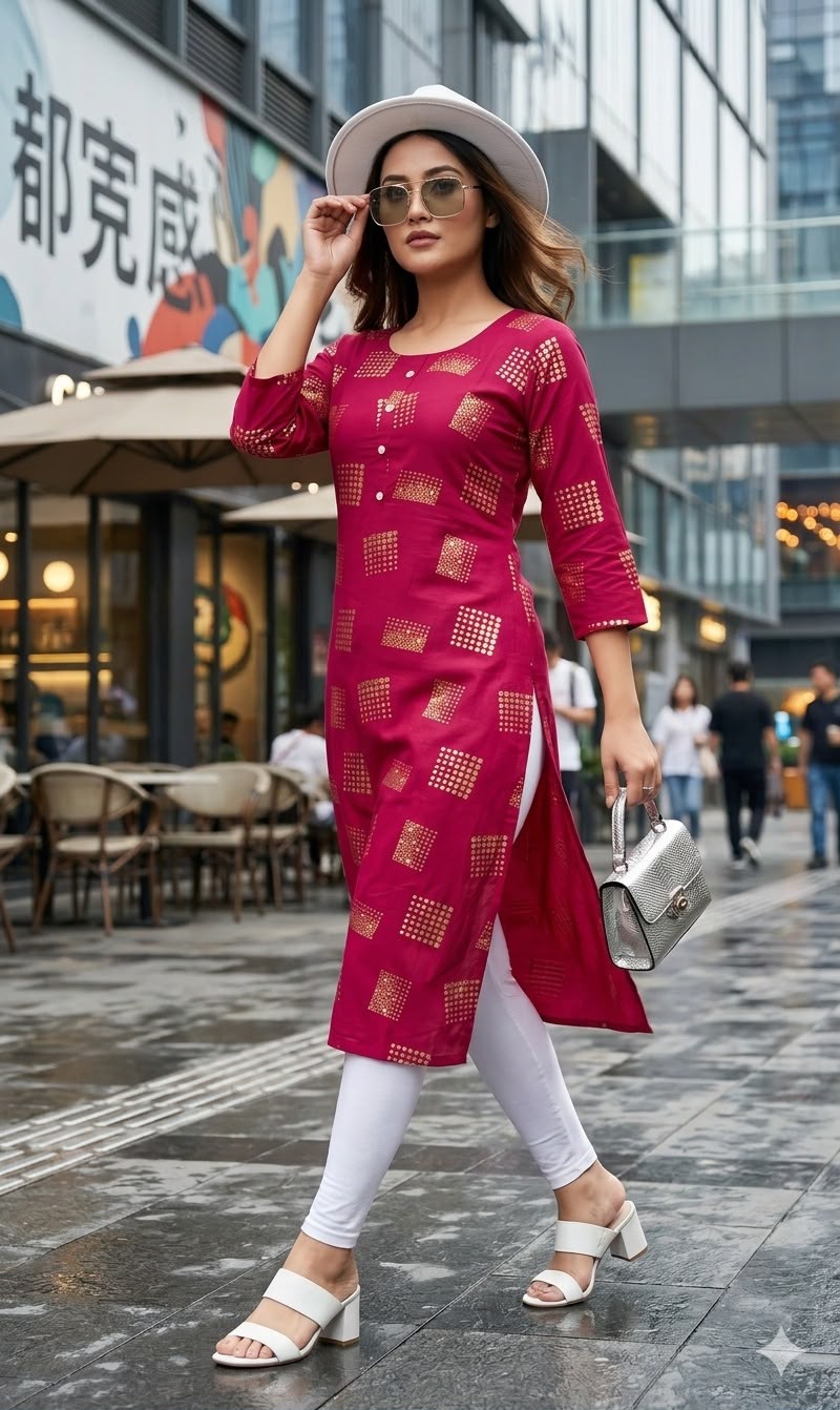 Aarvee Creation Daily Printed Kurti Size Set collection 2