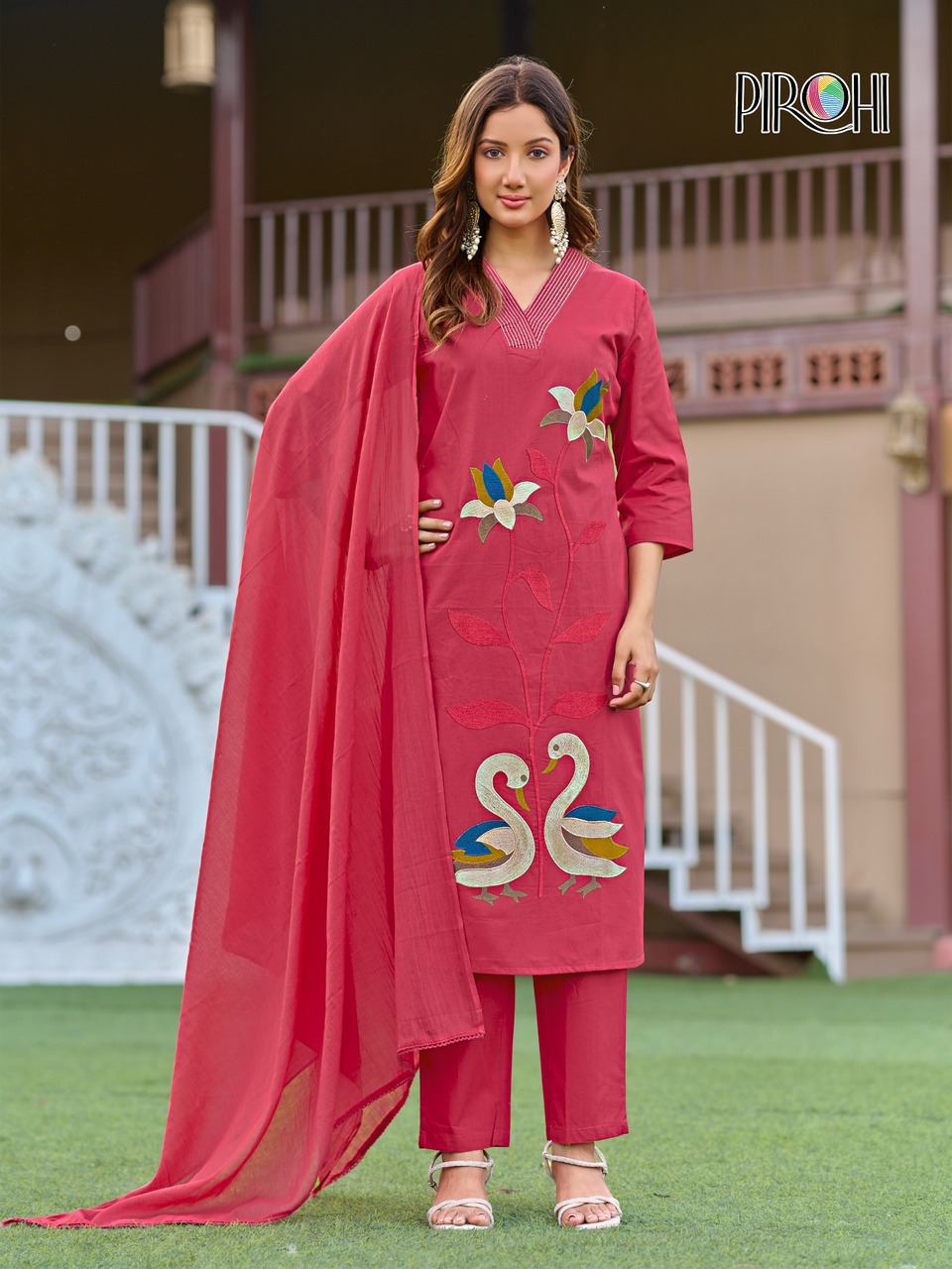 Pirohi Duck Embroidery Salwar Kameez Size Set collection 1