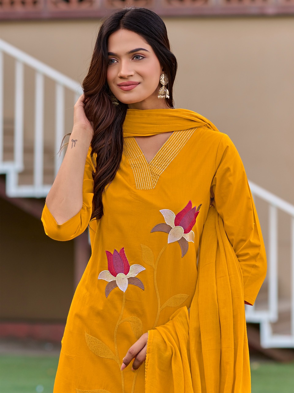 Pirohi Duck Embroidery Salwar Kameez Size Set collection 6
