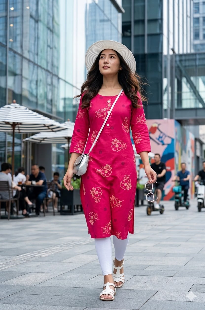 Aarvee Creation Daily Printed Kurti Size Set collection 18