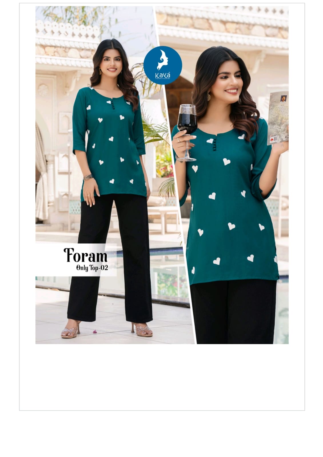 Kaya Kurti Foram Rayon Kurti Catalog collection 2