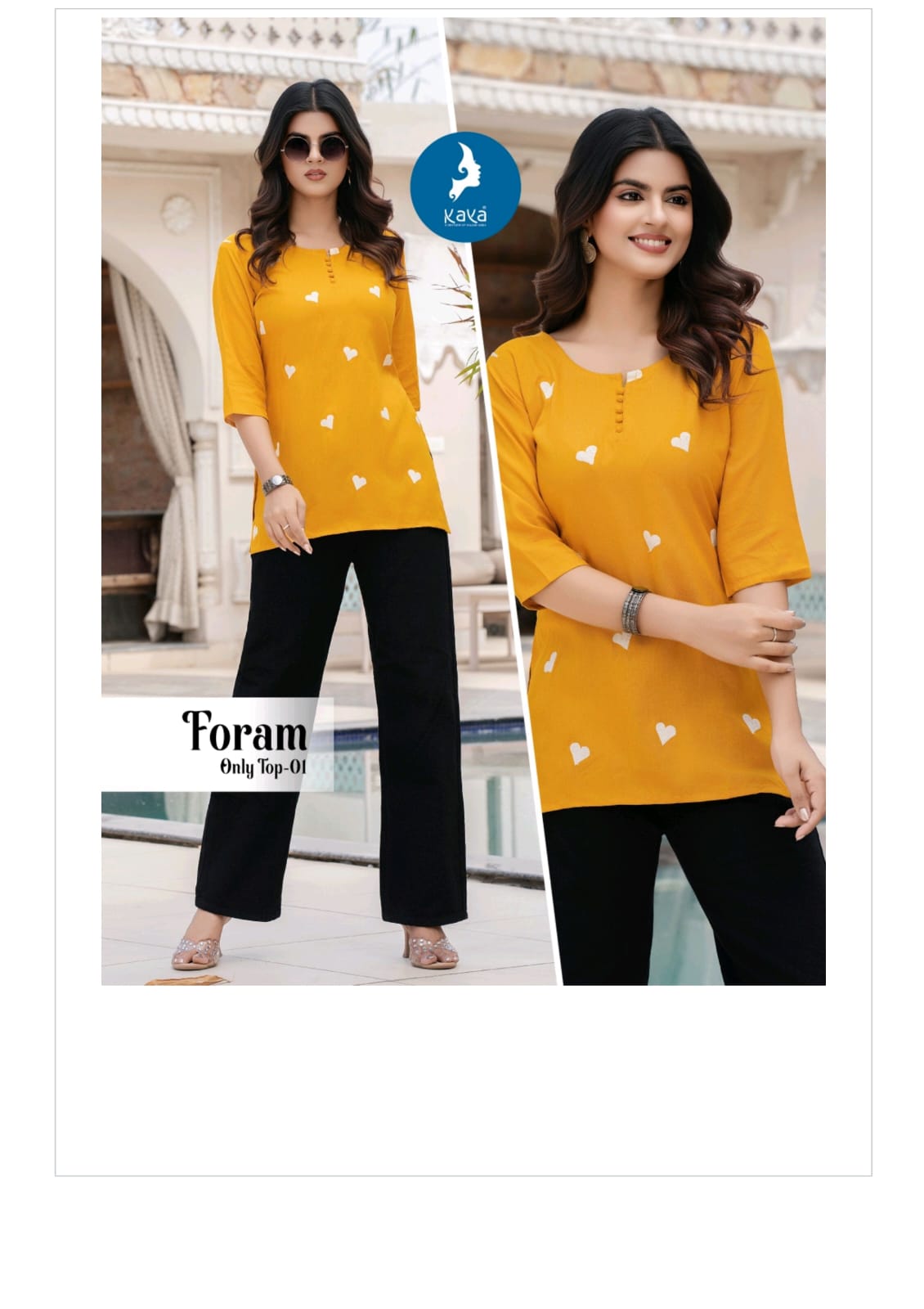 Kaya Kurti Foram Rayon Kurti Catalog collection 6