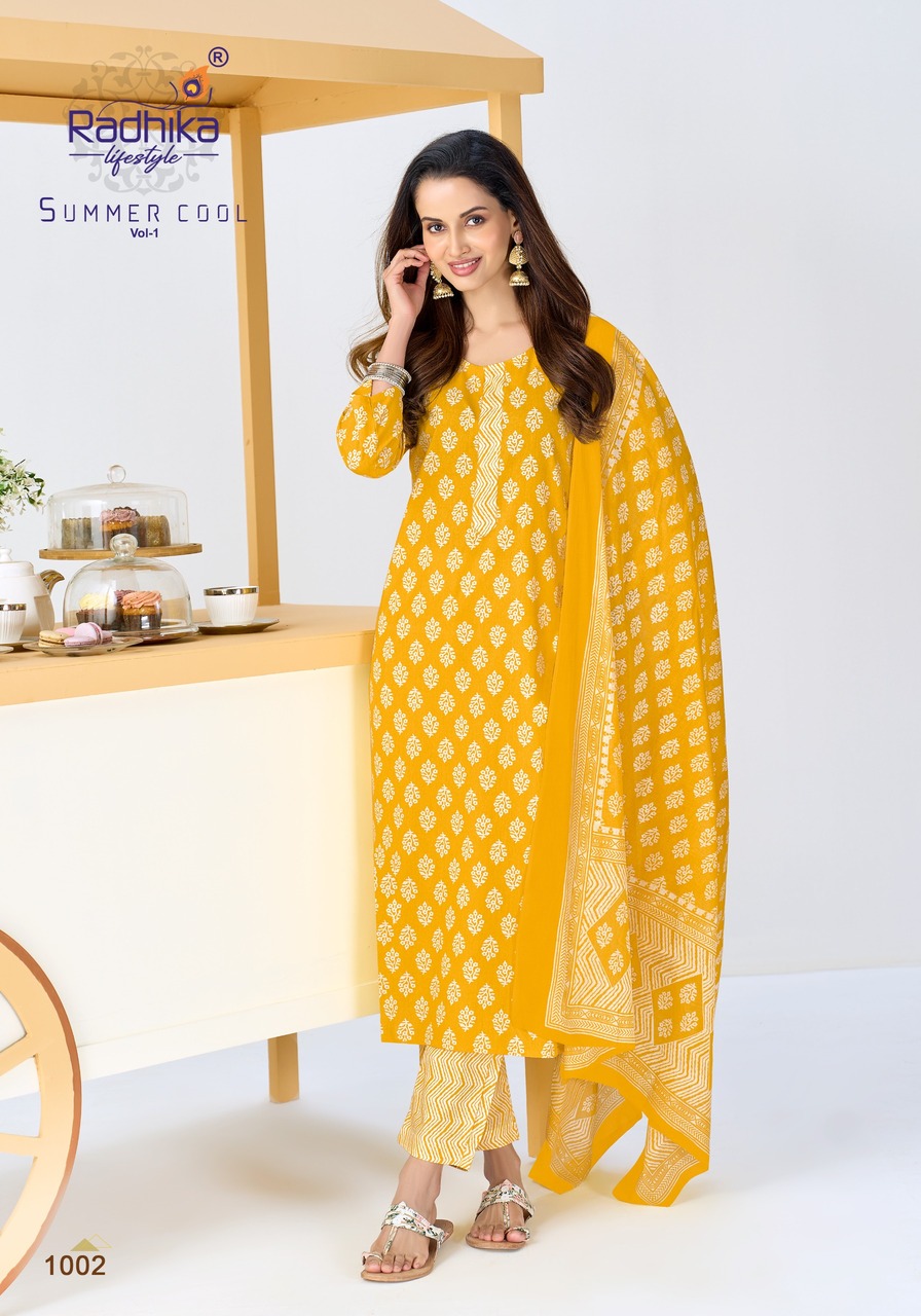 Radhika Lifestyle Summer Cool Cotton Salwar Kameez Catalog collection 2
