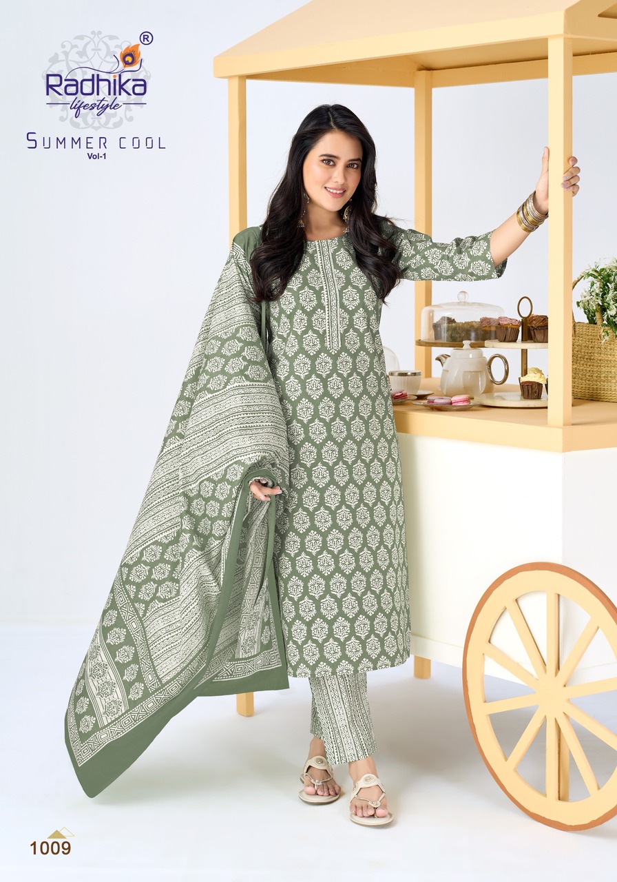Radhika Lifestyle Summer Cool Cotton Salwar Kameez Catalog collection 1