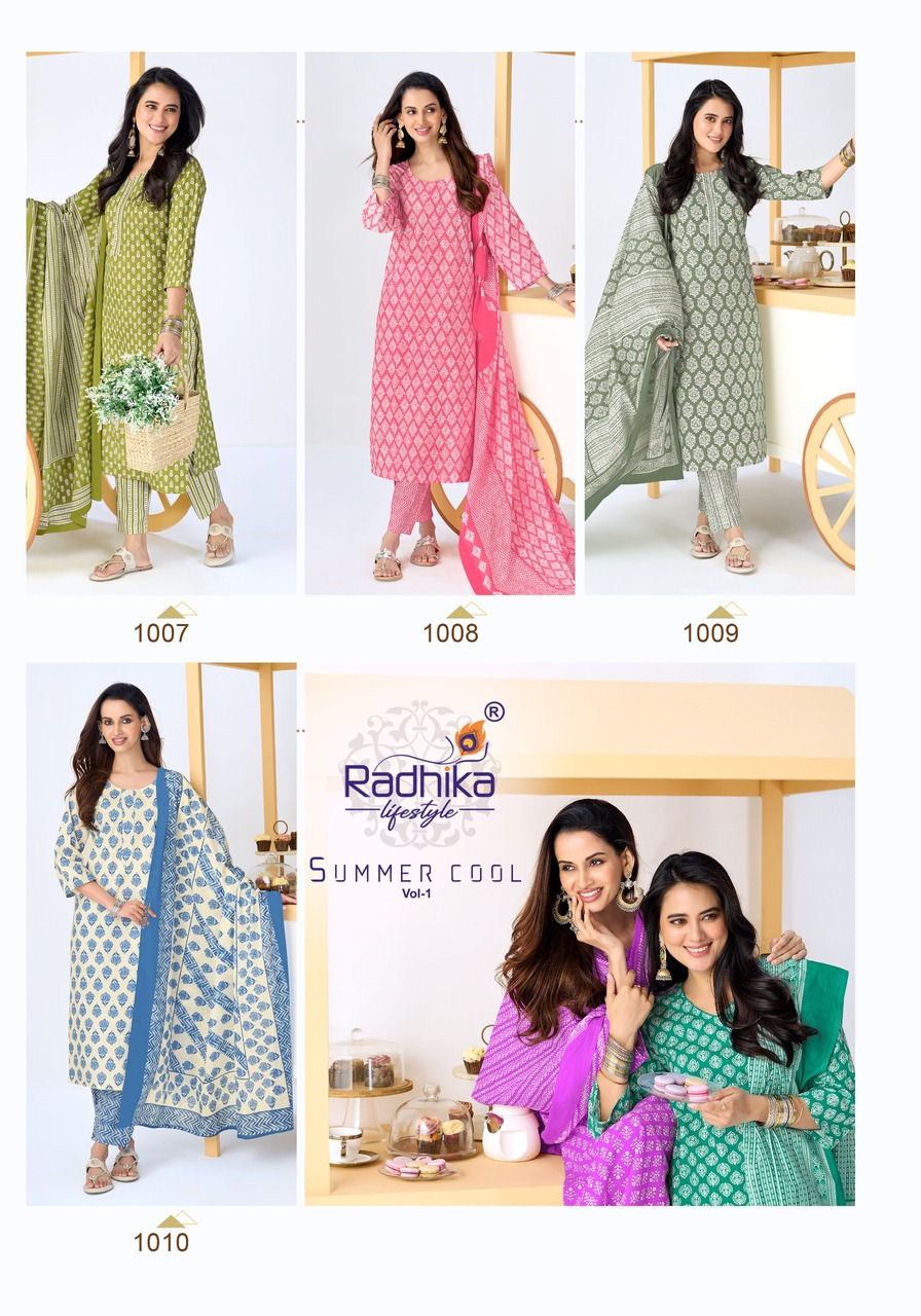 Radhika Lifestyle Summer Cool Cotton Salwar Kameez Catalog collection 6