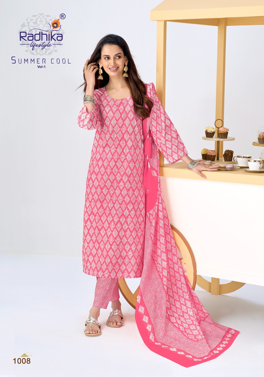 Radhika Lifestyle Summer Cool Cotton Salwar Kameez Catalog collection 13