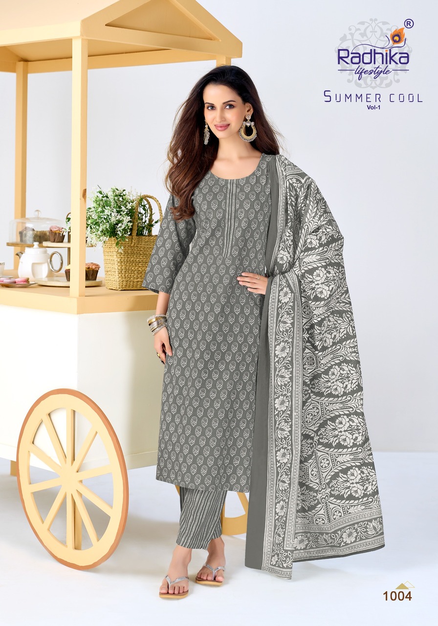 Radhika Lifestyle Summer Cool Cotton Salwar Kameez Catalog collection 16